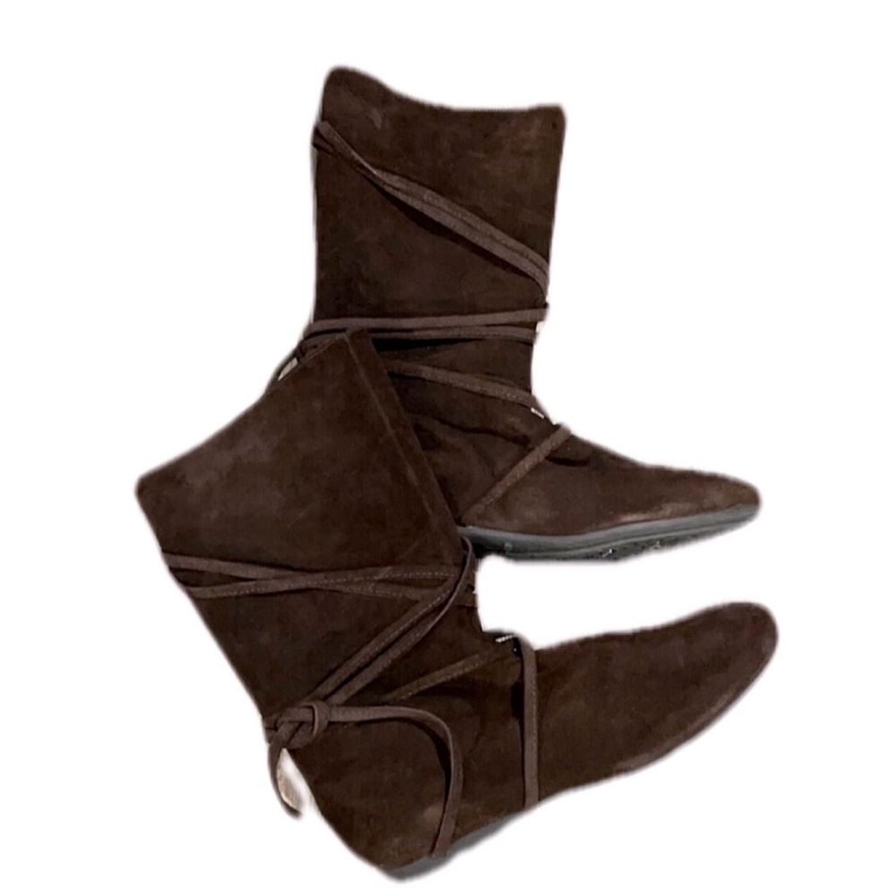 Lily Pulitzer Brown Suede Boots Sz 39